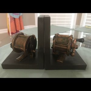 Fishermans Reel Book Ends